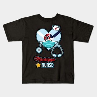 Mississippi Nurse  - Love RN LPN CNA State Nursing Gift Kids T-Shirt